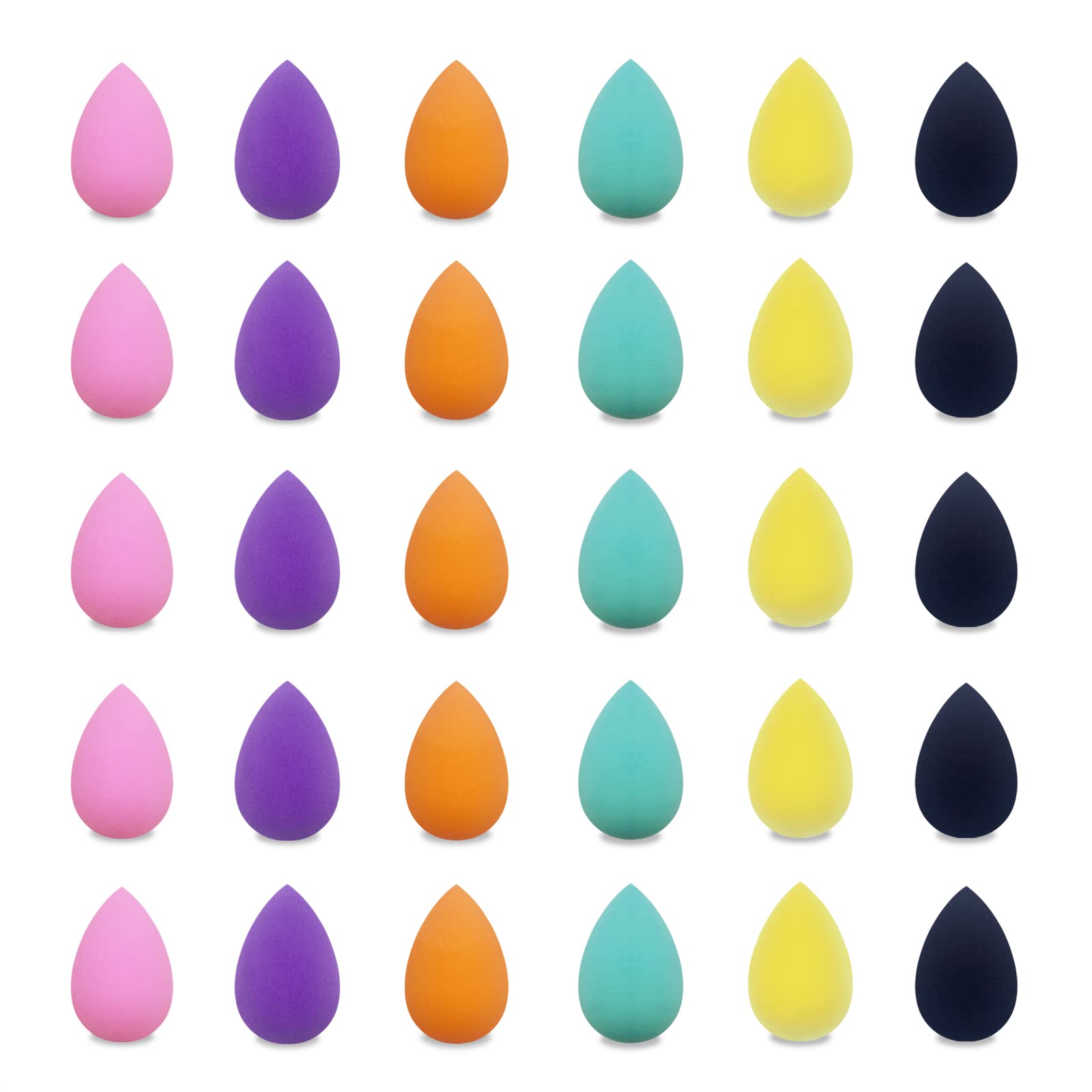 GFOUNS mini makeup sponge set in multicolor for precise facial application