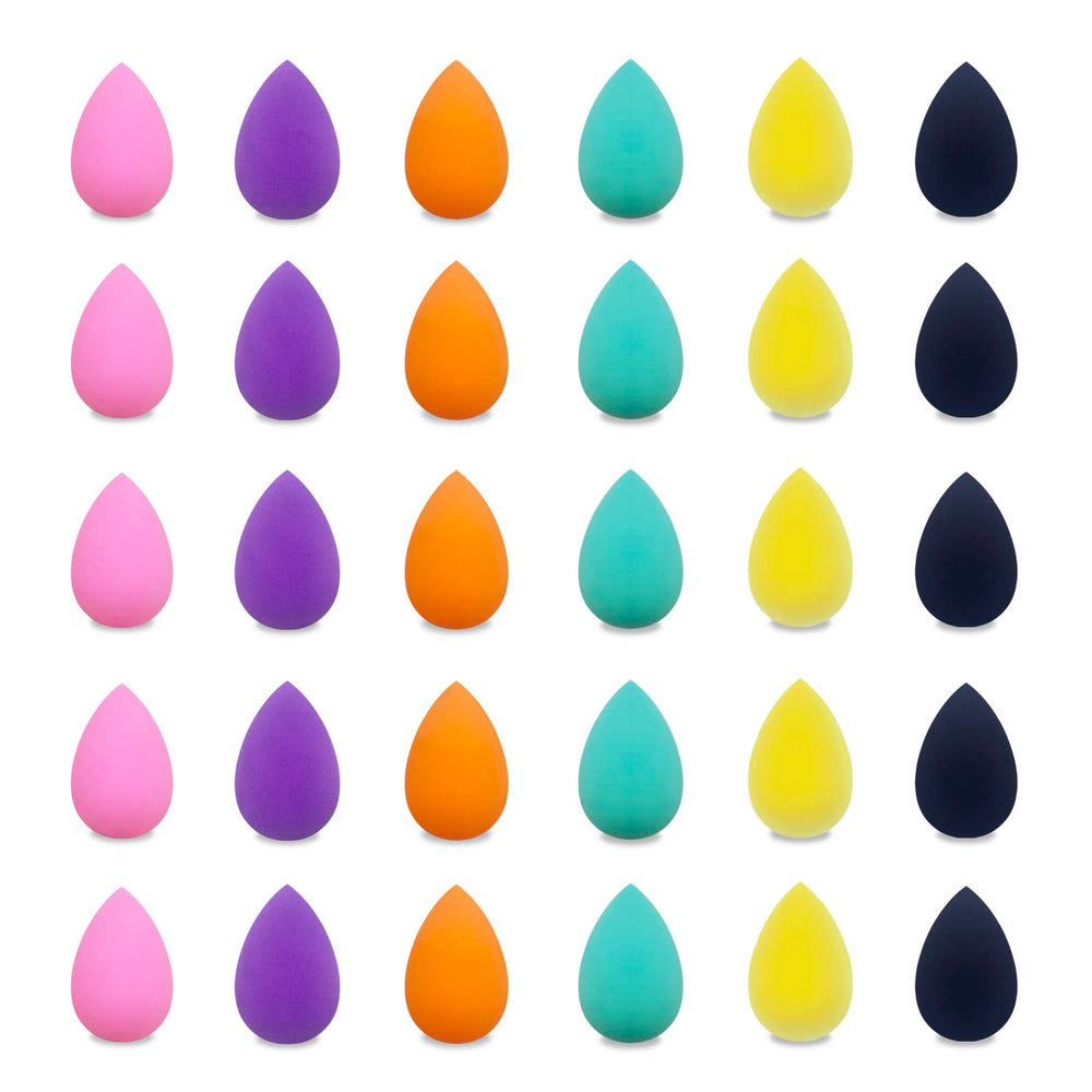 GFOUNS mini makeup sponge set in multicolor for precise facial application