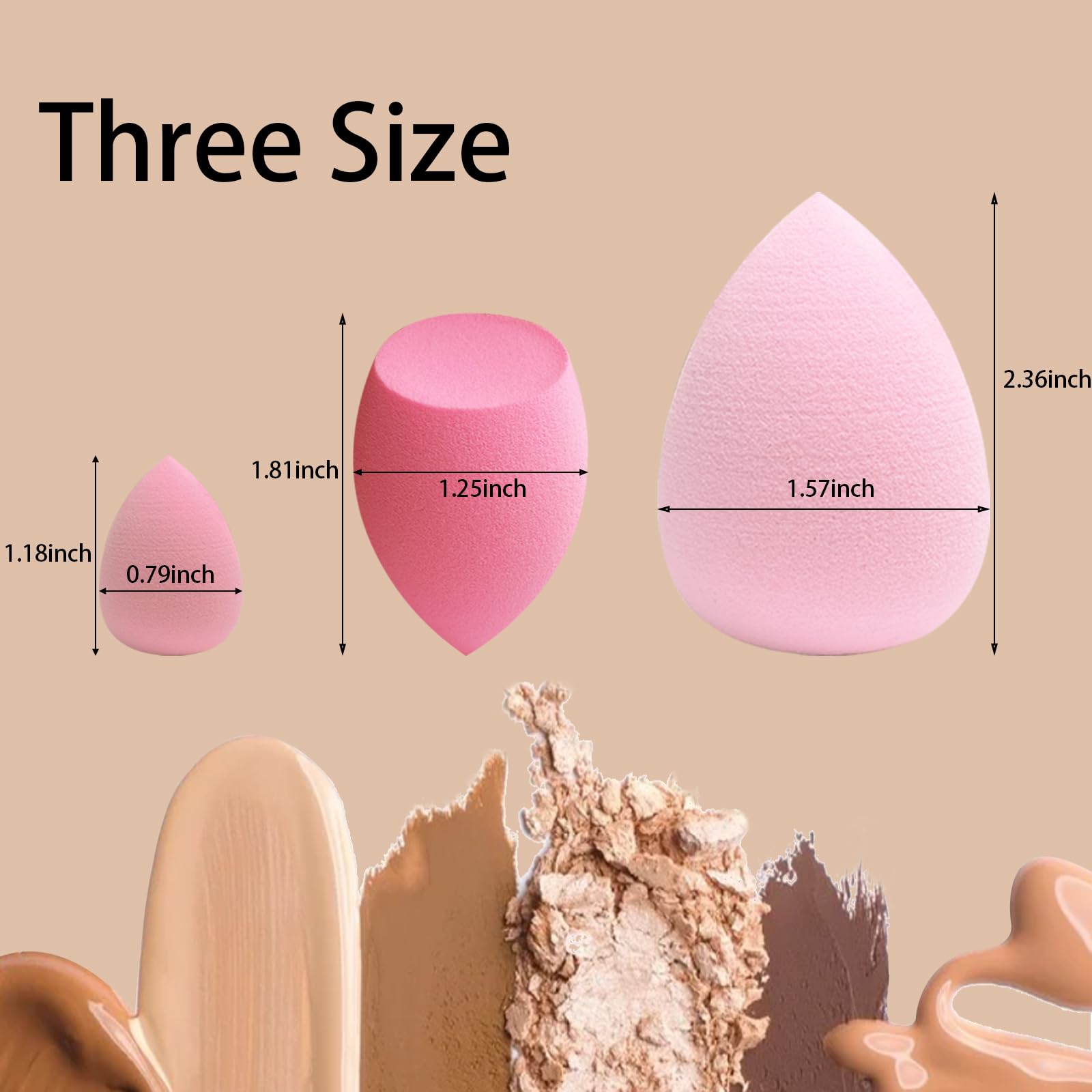 GFOUNS blending sponges enable precise blending for natural looks.