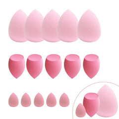GFOUNS sponges variety pack with 15 pieces for versatile makeup applications.