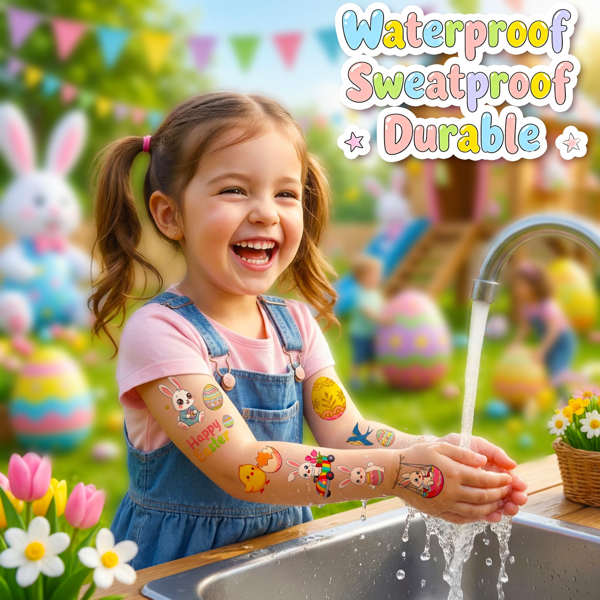 GgXanthyll aplicación de tatuajes, cuerpo infantil mostrando producto
