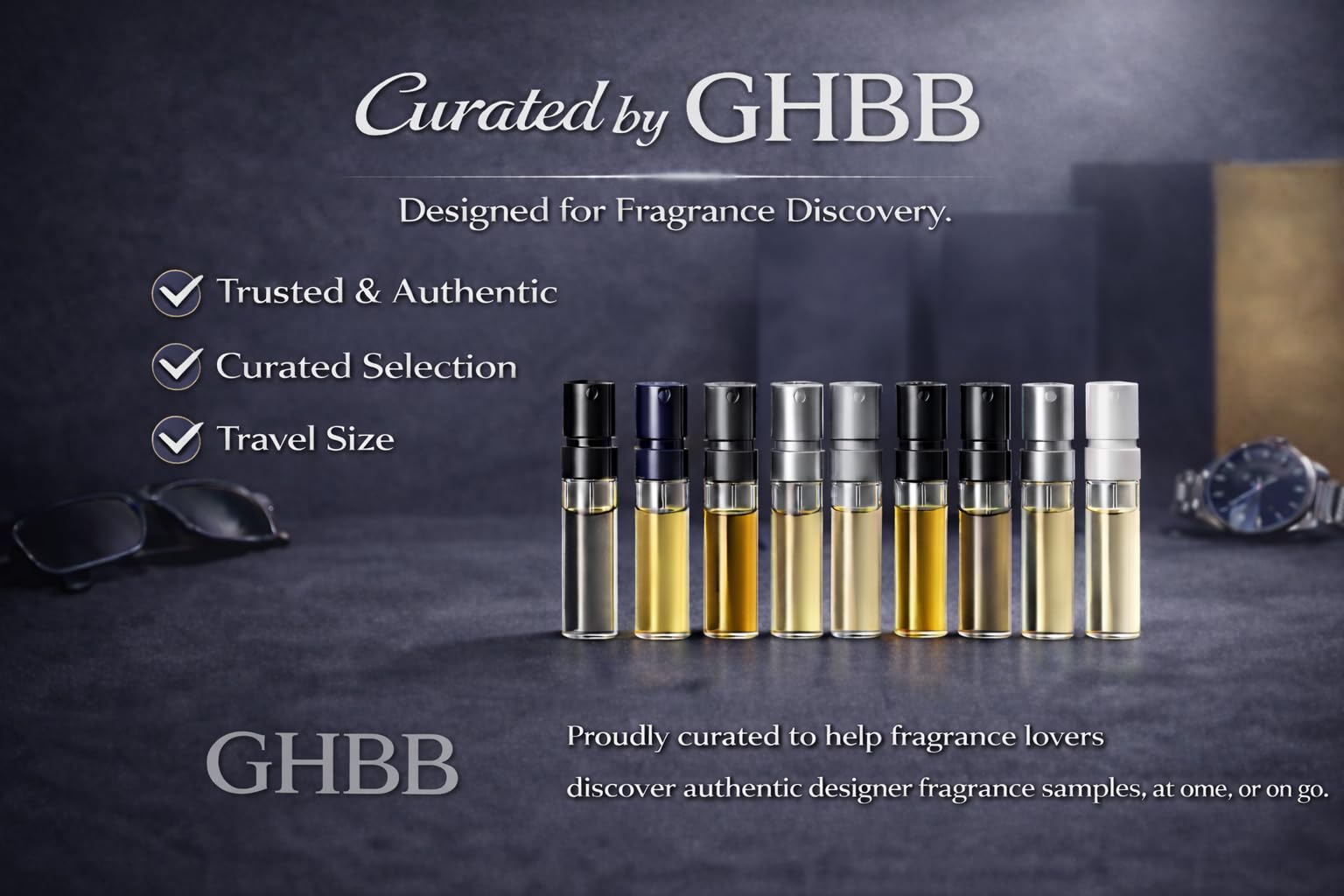 GHBB Cologne 11-sampler collection highlights diverse designer scents for trial sessions