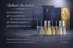 GHBB travel-friendly cologne vials: ideal for testing fragrances during trips.