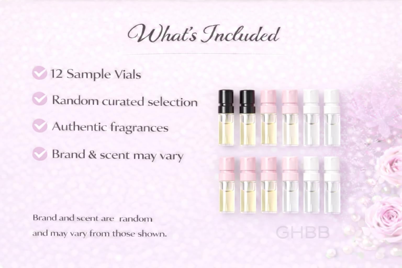 GHBB travel-friendly fragrance sampler ready for trips and on-the-go scent testing.