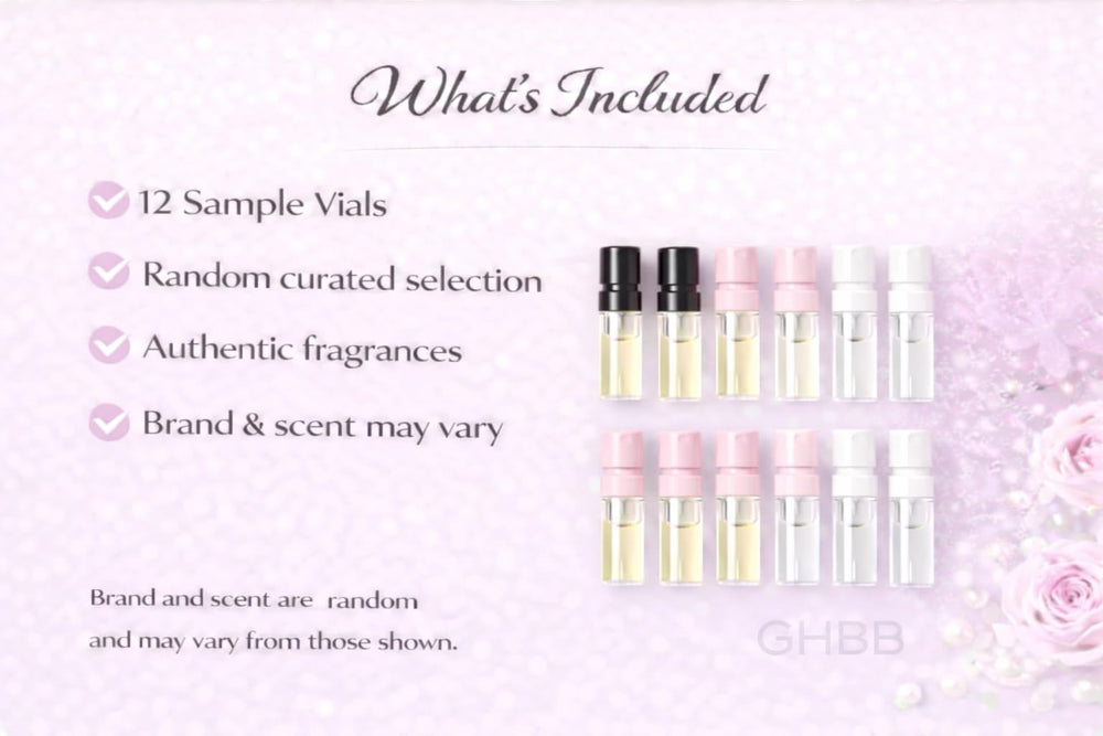 GHBB travel-friendly fragrance sampler ready for trips and on-the-go scent testing.