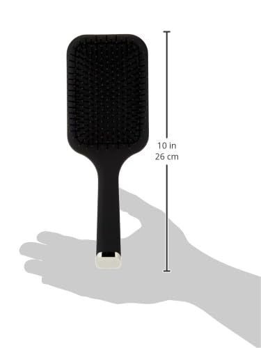 ghd All-Rounder Paddle Brush pairs with a hair dryer for quick styling.