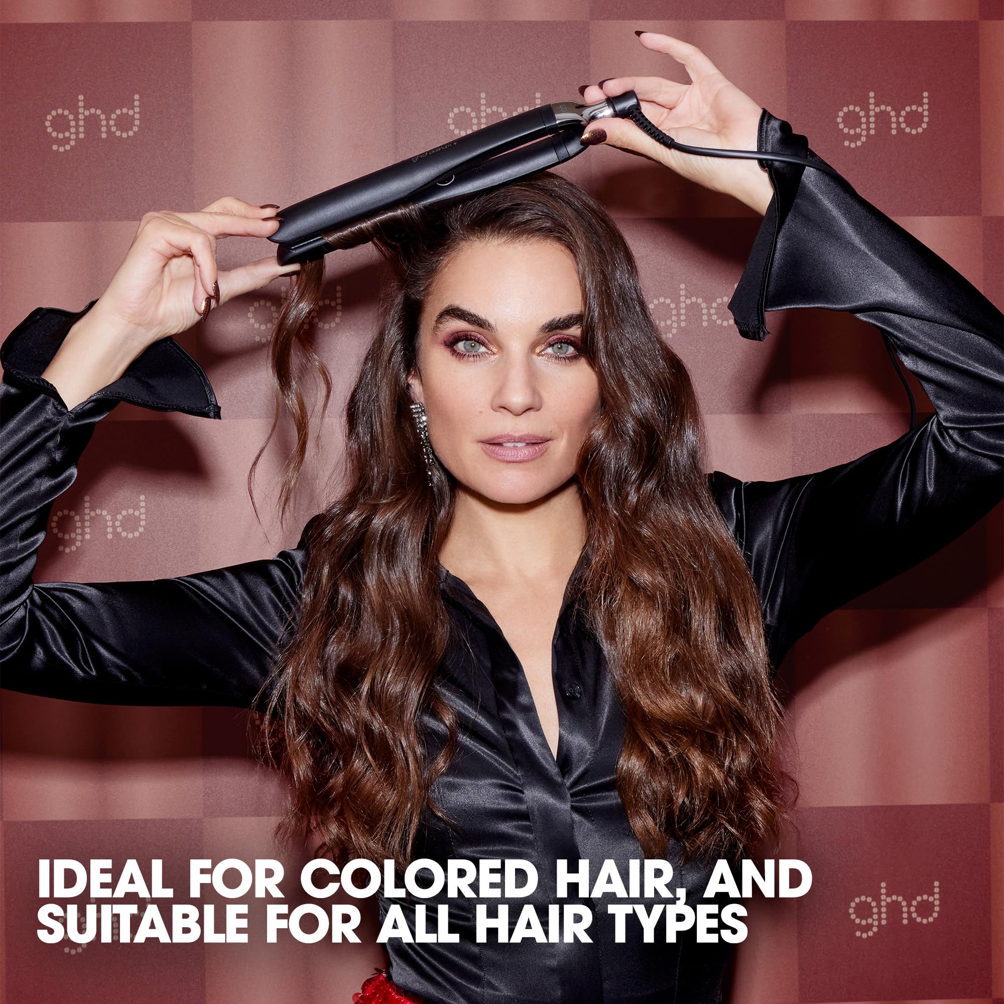 ghd heat-resistant bag protects tools during travel and storage.