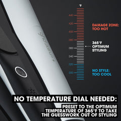 ghd Platinum+ Styler plates close-up shows ceramic glide and even heat distribution.