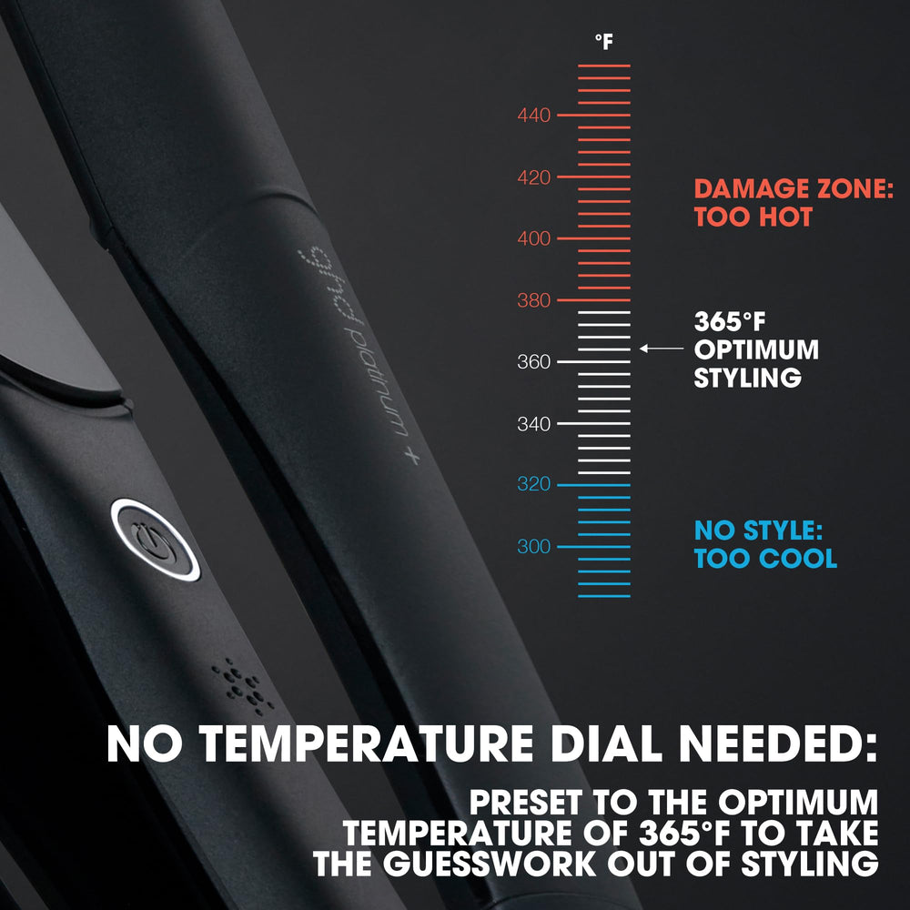 ghd Platinum+ Styler maintains 365°F with adaptive heat for consistent results