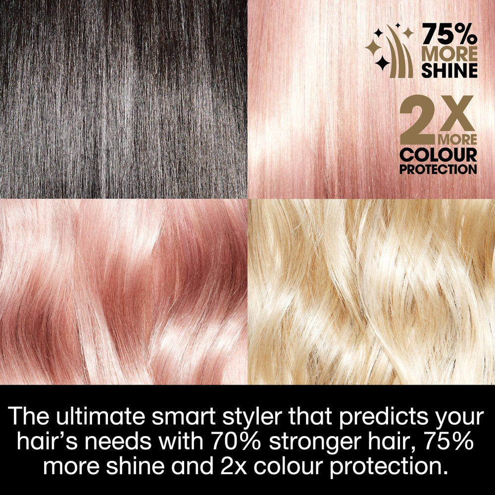 ghd Platinum+ Styler universal voltage enables reliable styling anywhere in the world.