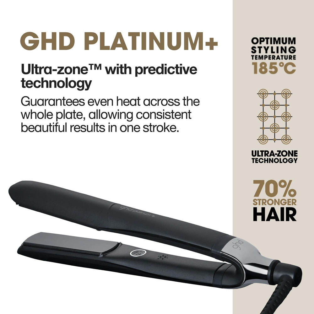 ghd Platinum+ Styler features universal voltage for use worldwide