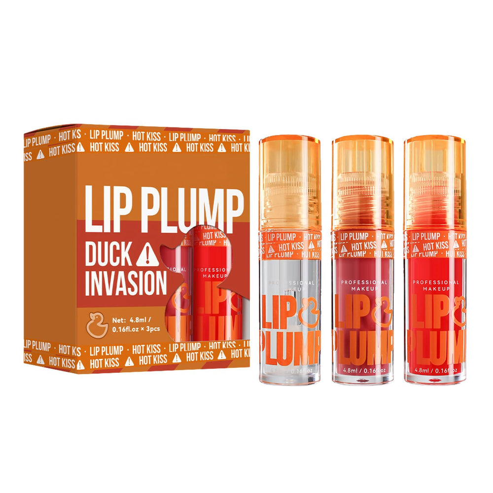 GHFCZOO set de brillo labial en 3 colores para labios definidos y suaves