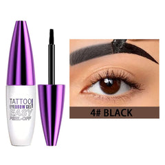 GHFCZOO Brow Tint application close-up showing precise color build.