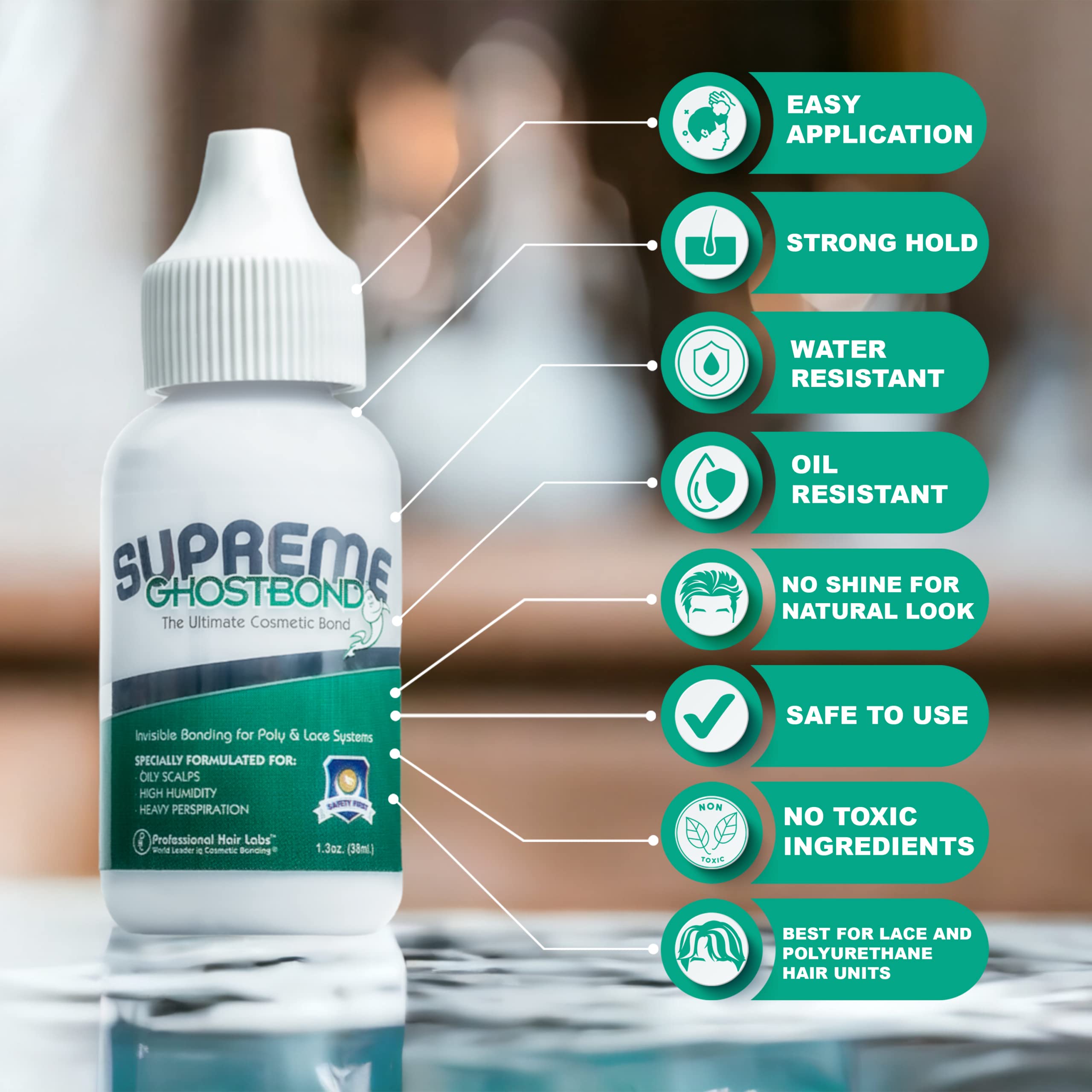 GhostBond Supreme odorless formula keeps wear comfortable all day.