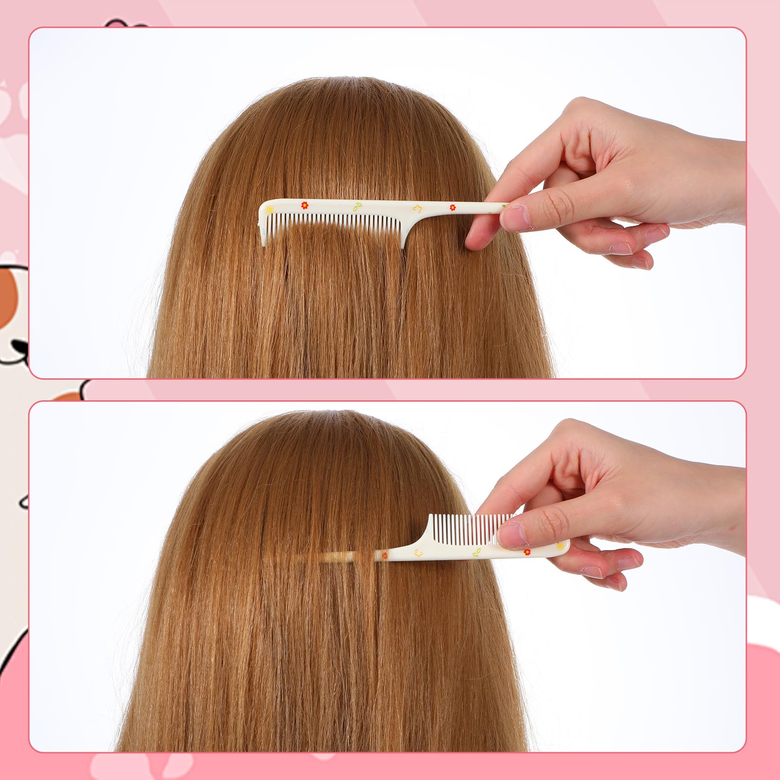 Giantree colorful pink-yellow design makes grooming fun for kids.