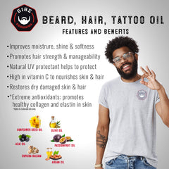 GIBS Alpha Male ingredients highlight olive, argan and sunflower oils