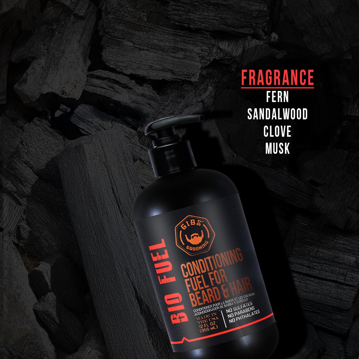 GIBS Biofuel Conditioner emulsion shot hints rich lather and quick rinse for busy mornings.