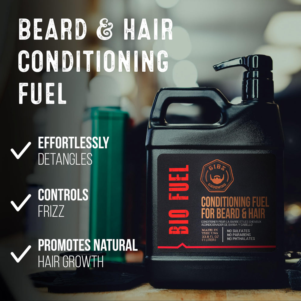 GIBS BioFuel label close-up highlighting natural oils and caffeine