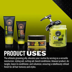 Textura cremosa del pudín para definir cabello y barba de GIBS Con Man.