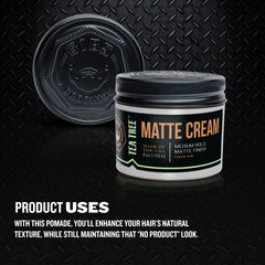GIBS crema textura suave para peinado con aroma mentolado.