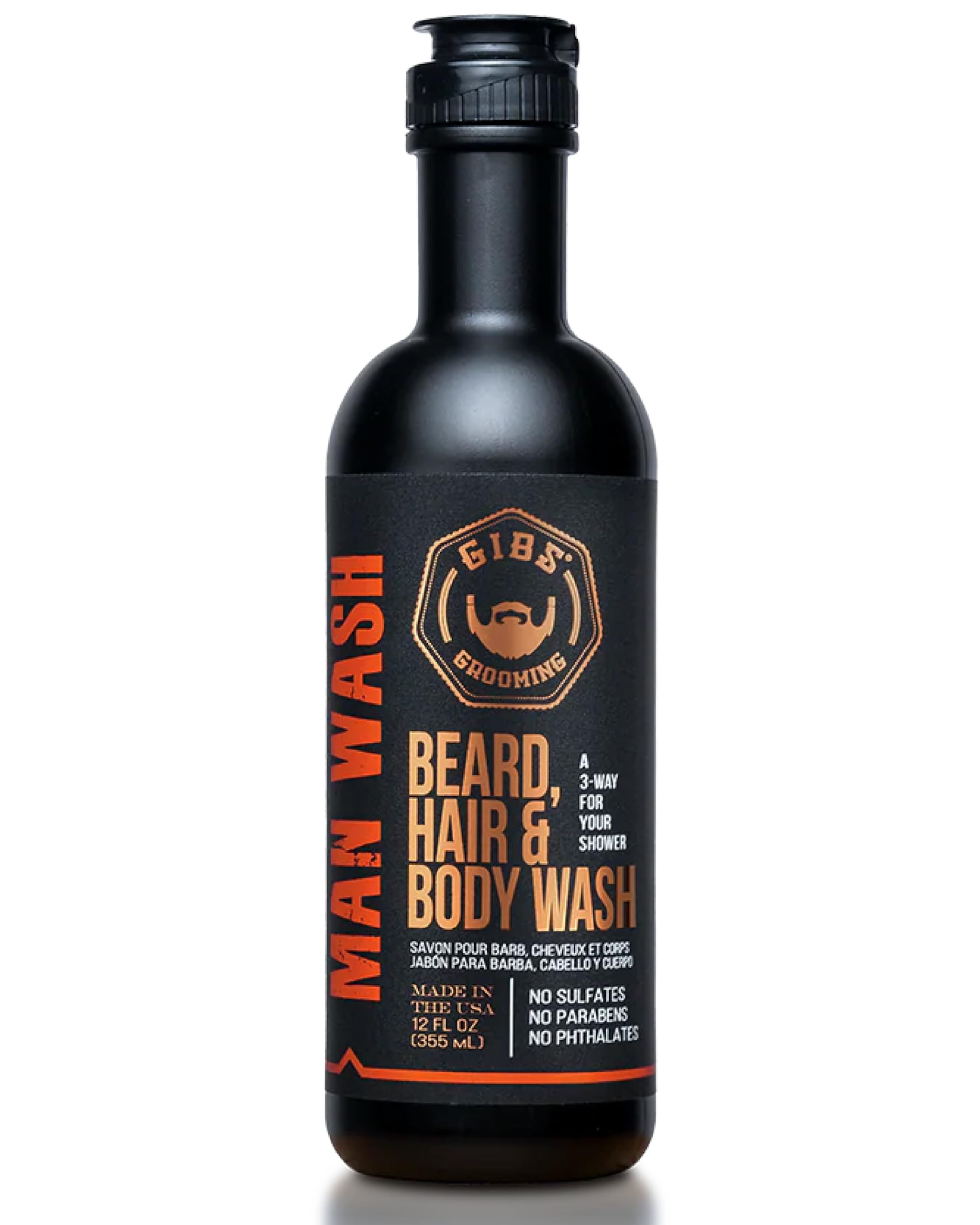 GIBS Grooming Jabon 3 en 1 frontal limpia barba y piel