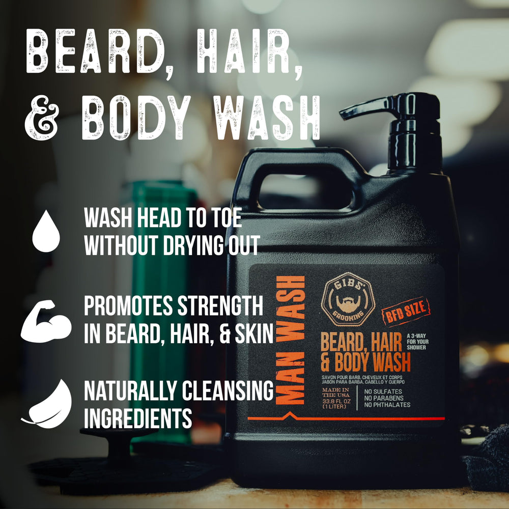 GIBS Original Man Wash foamy lather on hand for thorough cleansing.