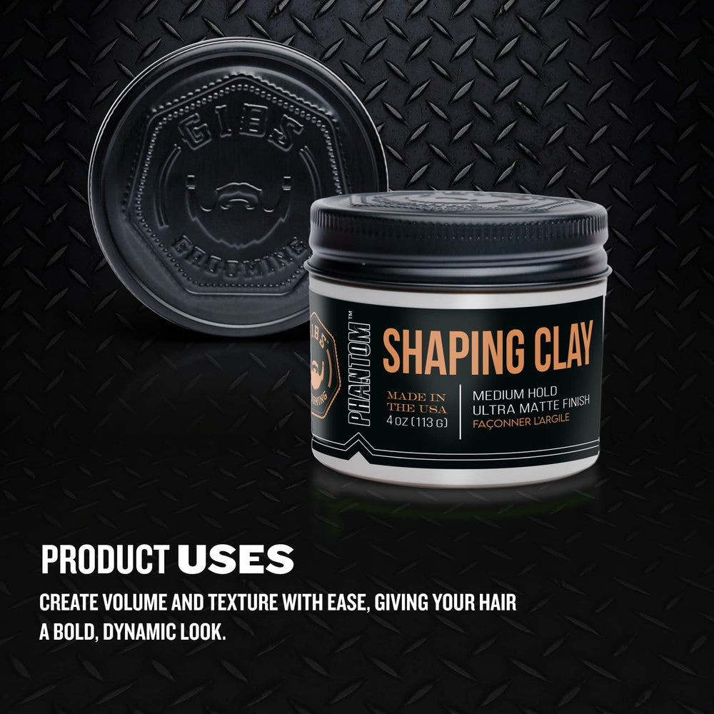 GIBS Phantom acabado ultra mate, fijación suave para estilos con base de agua.