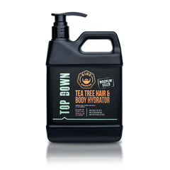 GIBS Tea Tree Hair & Body Hydrator bottle provides head-to-toe hydration for hair and skin.