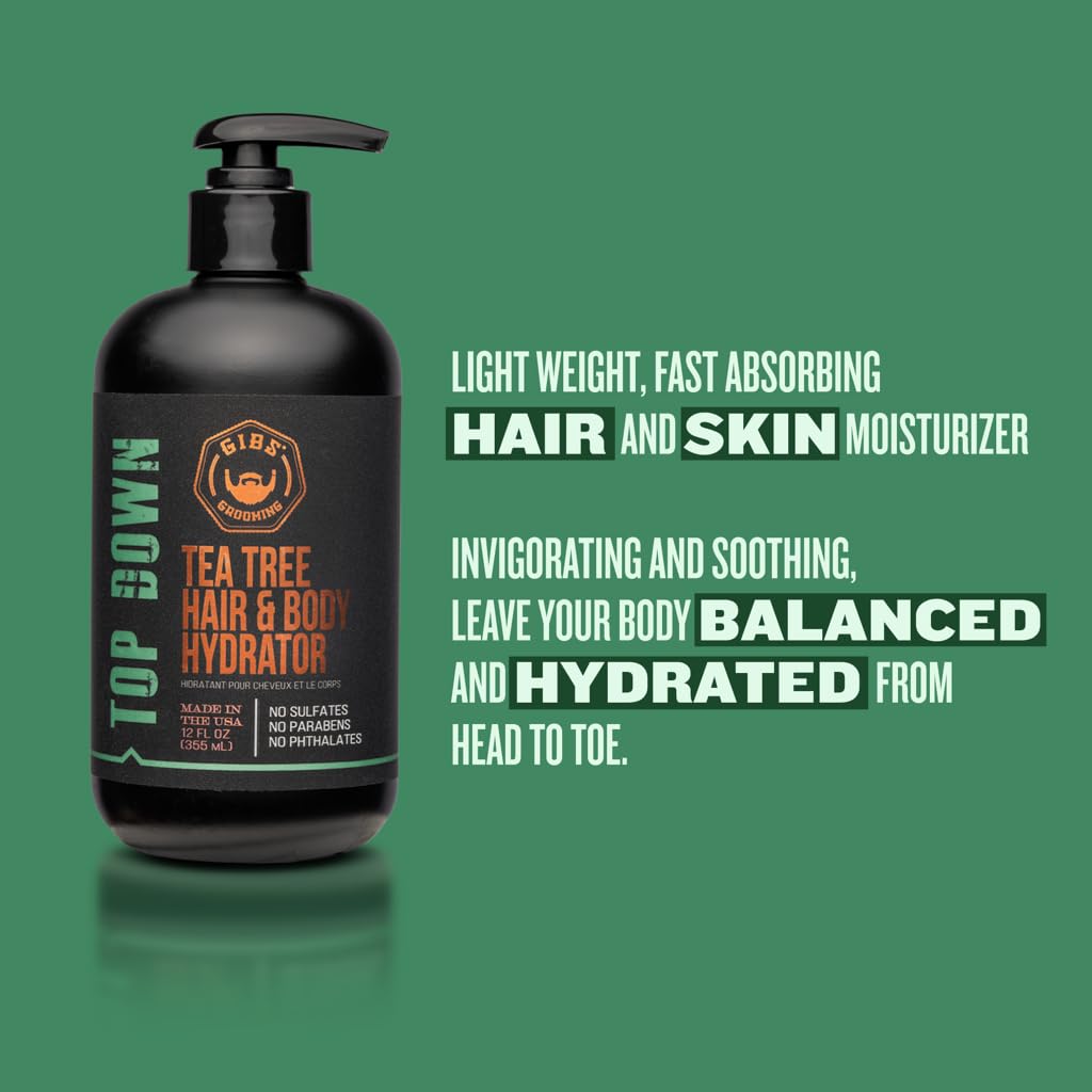 GIBS Top Down brinda una sensación hormigueante agradable en piel y cabello.