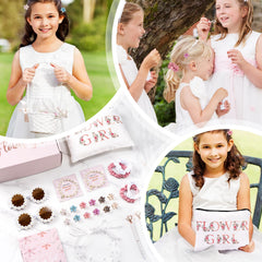 GiftSketch flower girl headband, cute accessory to complete wedding looks.