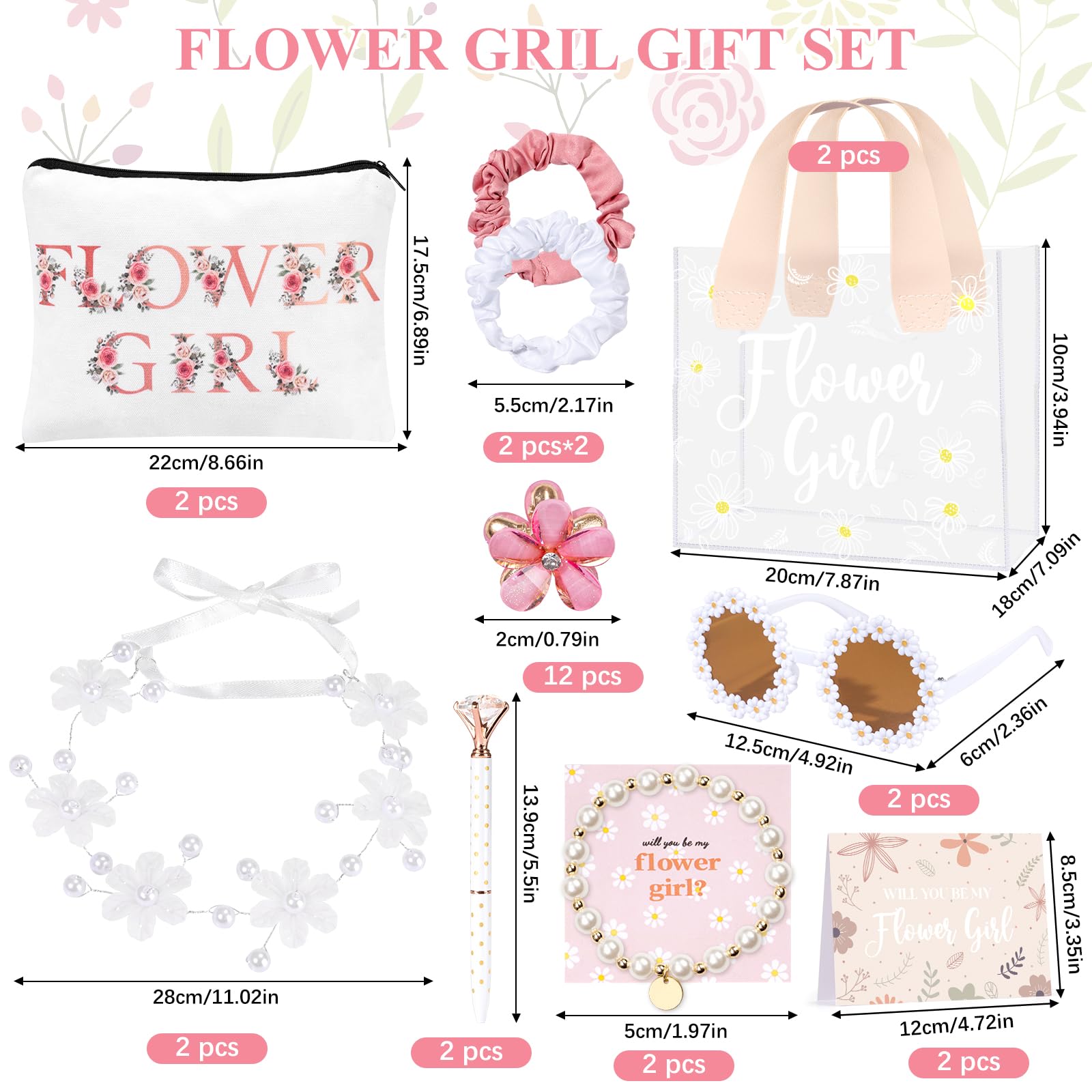 GiftSketch flower girl sunglasses, stylish sun protection for outdoor moments.
