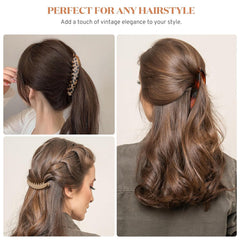 Gift4U banana clip in Coffee Amber for versatile styling with color pop