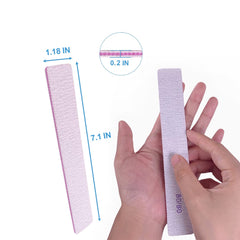GigaGround acrylic gel nail file 80 grit for prepping overlays.