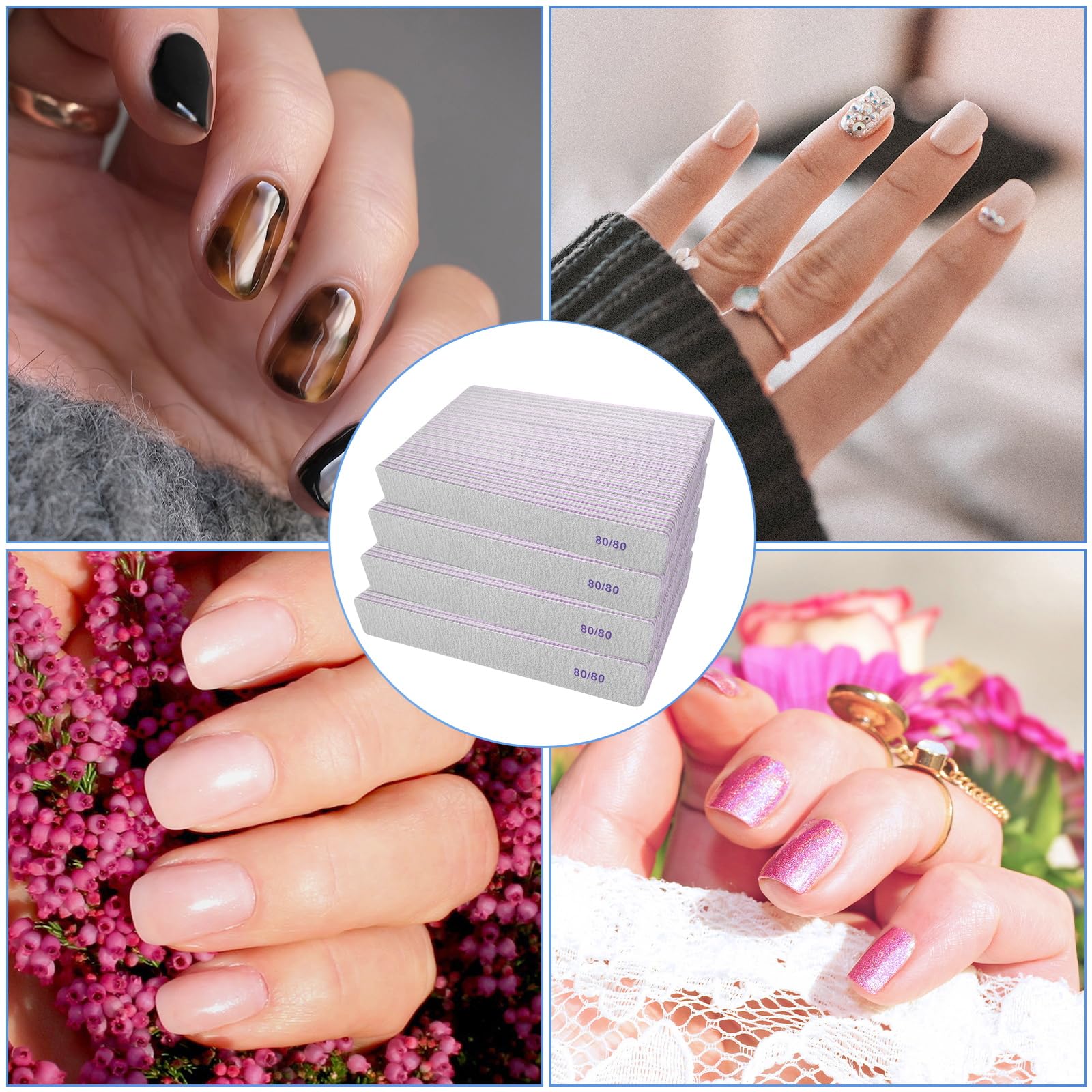GigaGround acrylic and gel nail removal with coarse grit efficiency.