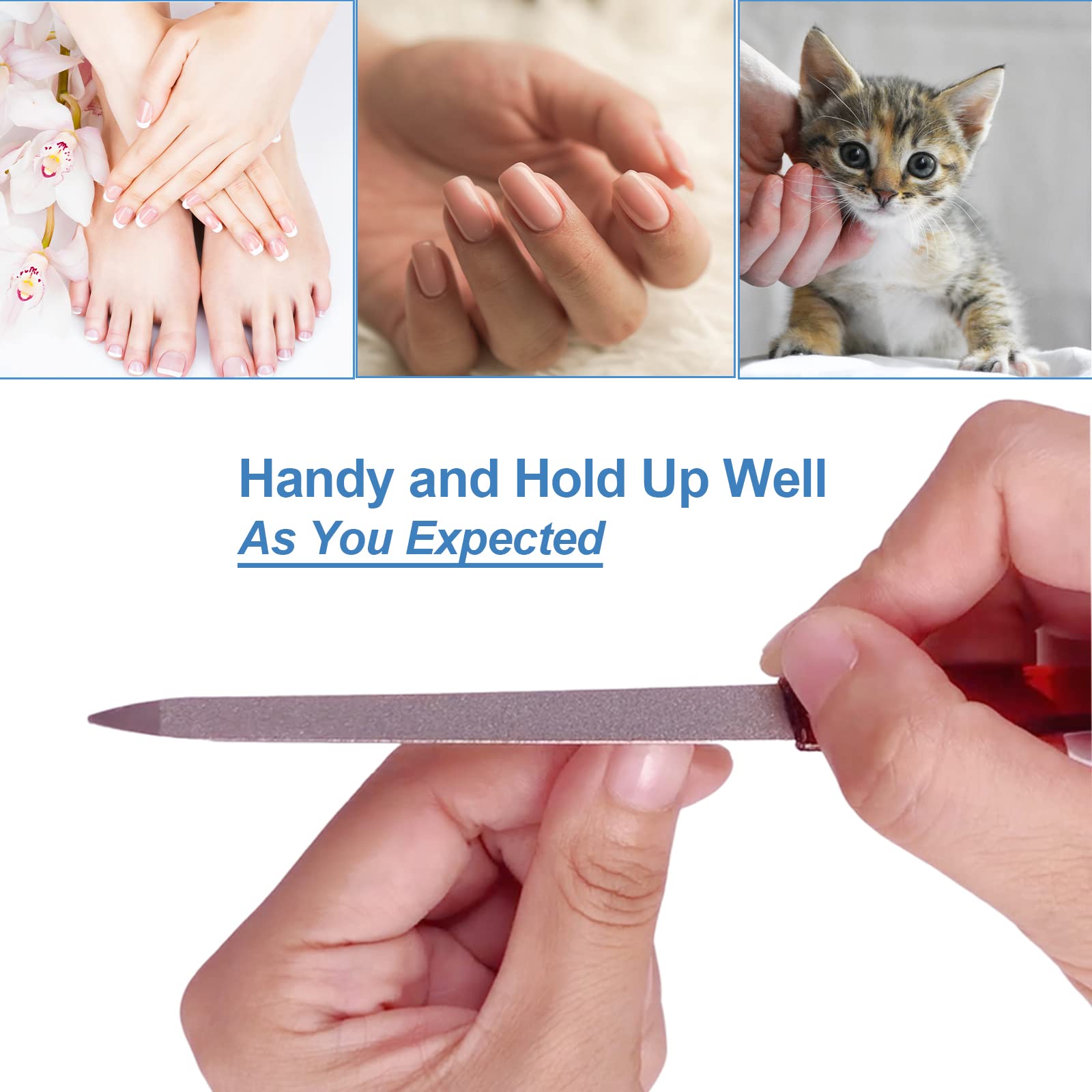 GigaGround nail file with anti-slip handle for comfortable control