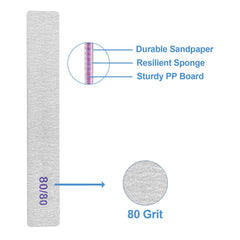 GigaGround double-sided rectangle nail files designed for easy grip and control.