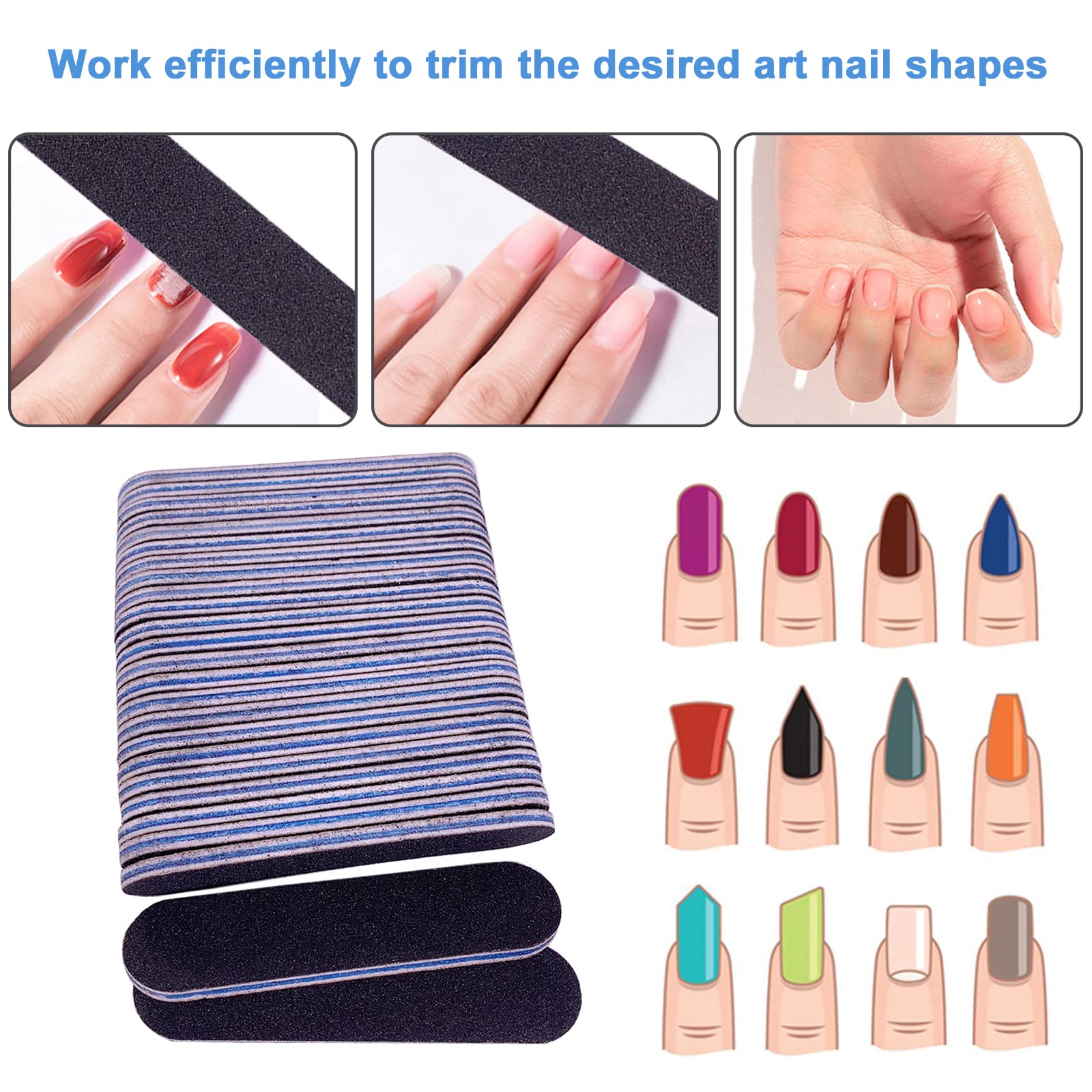 GigaGround emery board nail filer compact and portable for on the go