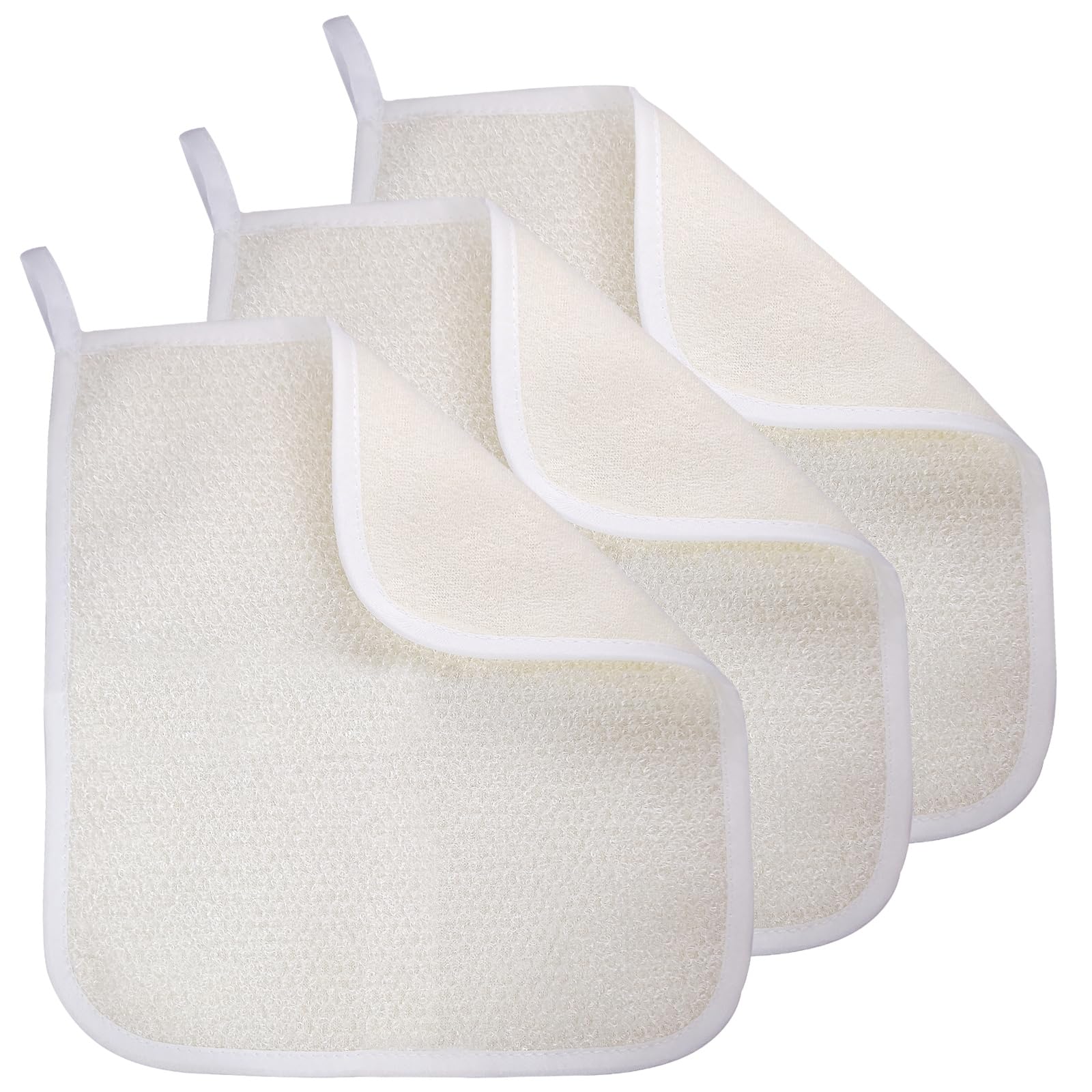 GigaGround exfoliating washcloth dual side texture for body and face exfoliation