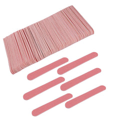 GigaGround pink mini wooden nail file, double-sided for home manicure with 180 grit