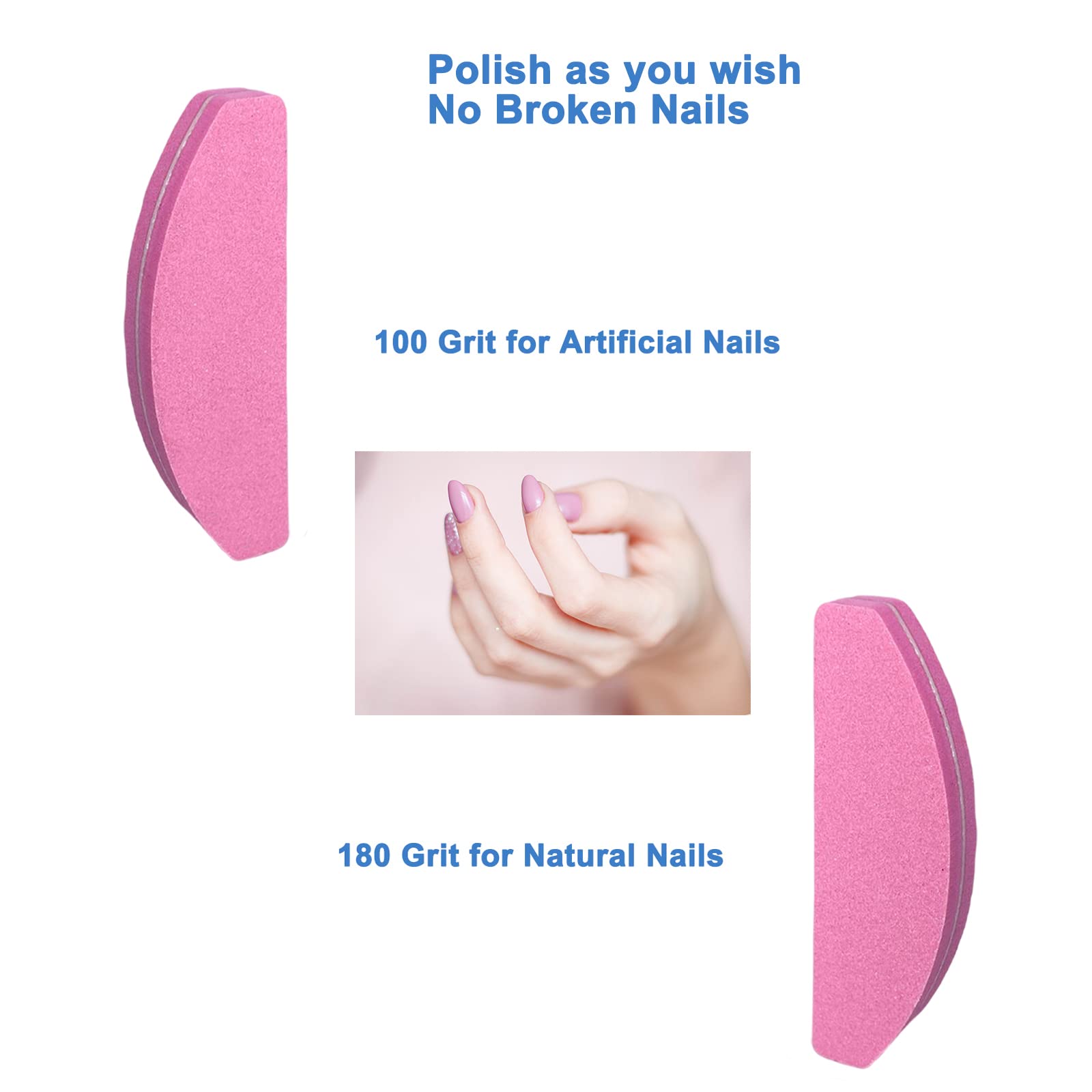 GigaGround arc-shaped pink buffer for precise shaping.