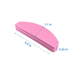 GigaGround palm-size buffer, 3.4 inches, travel-friendly for manicures on the go.
