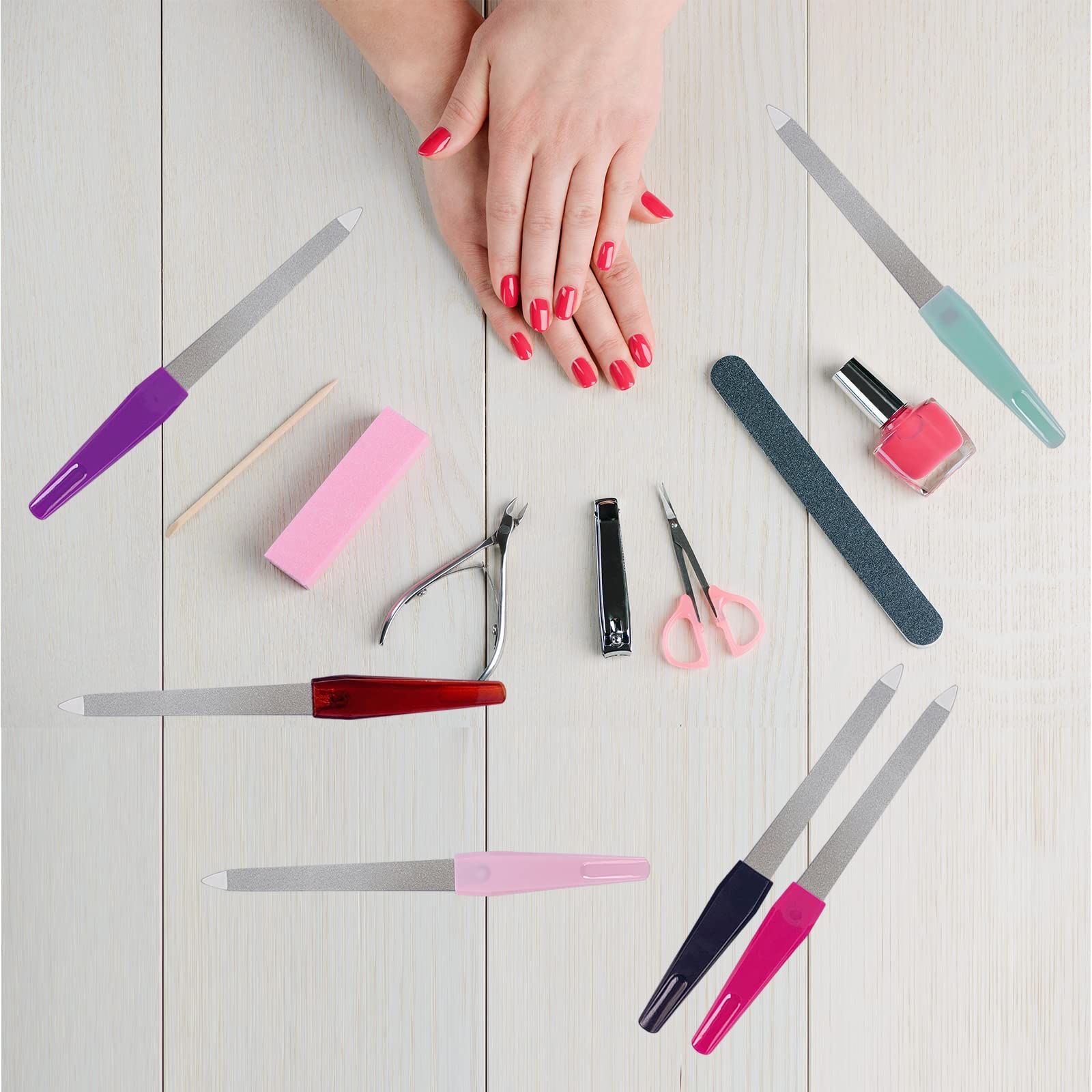 GigaGround dual-grit fine nail file for natural and artificial nails
