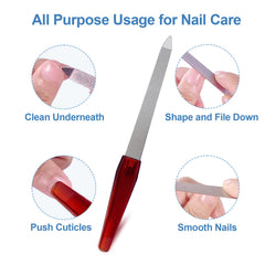 GigaGround sword nail file with pointed tip for cleaning under nails