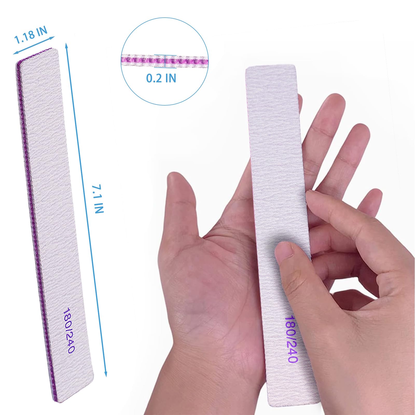 GigaGround toenail file demonstrates heavy-duty design for thick nails.
