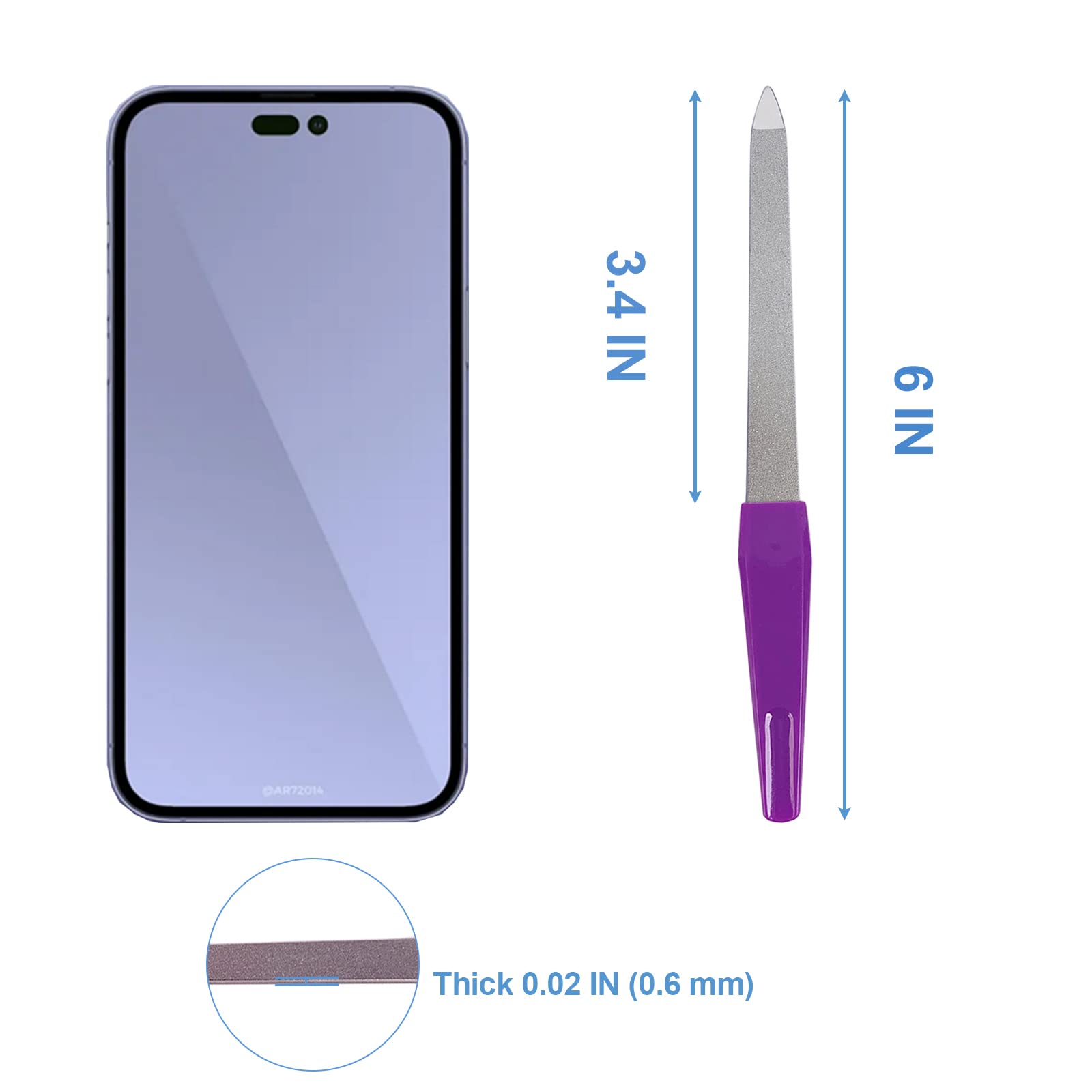 GigaGround travel-size nail file kit fits in a purse for on-the-go grooming