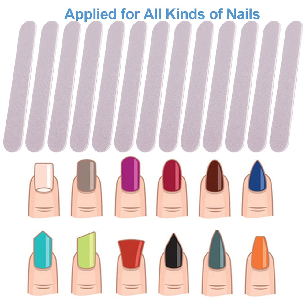 GigaGround wood emery board pack of 100 pieces for home and salon use.