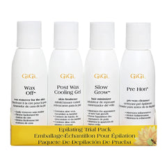 GiGi Post Waxing Essentials Kit packaging front view for salon-grade results
