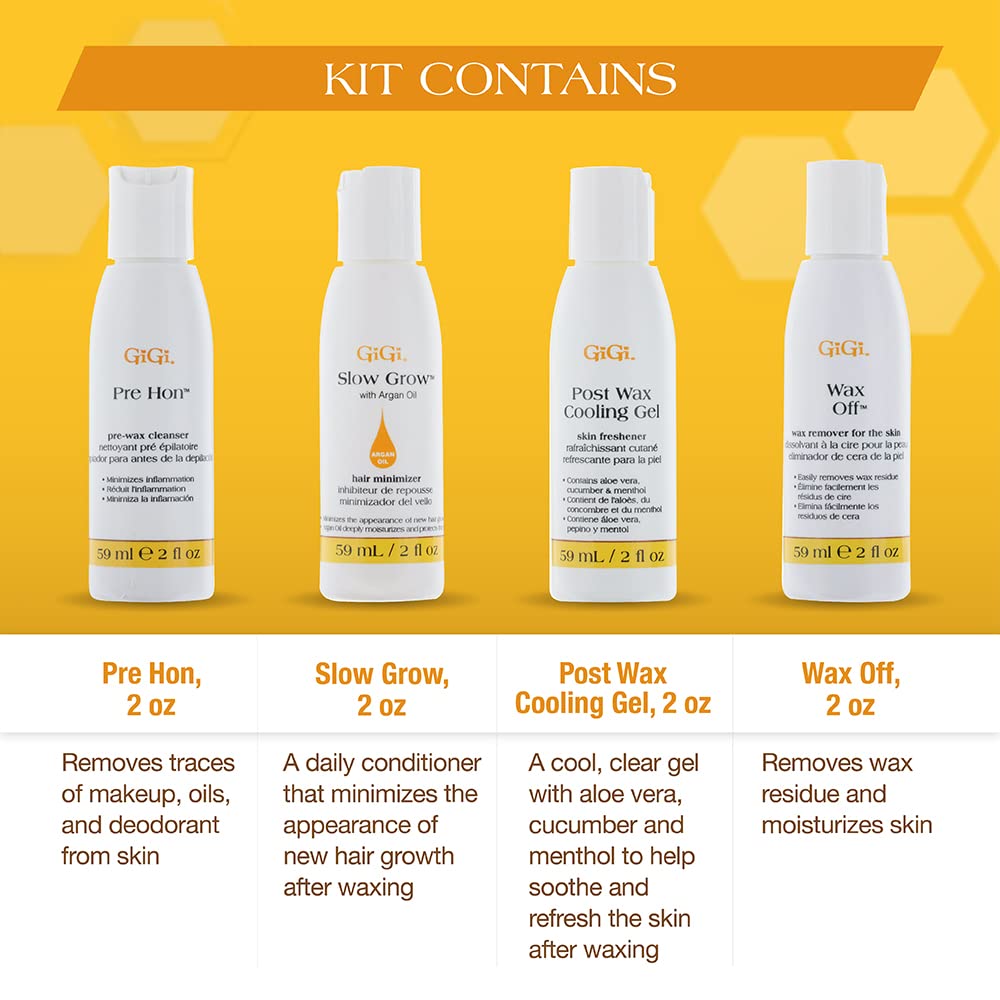 GiGi Wax-Off aftercare remover for wax residue cleanup after treatment