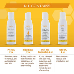 GiGi Wax-Off aftercare remover for wax residue cleanup after treatment