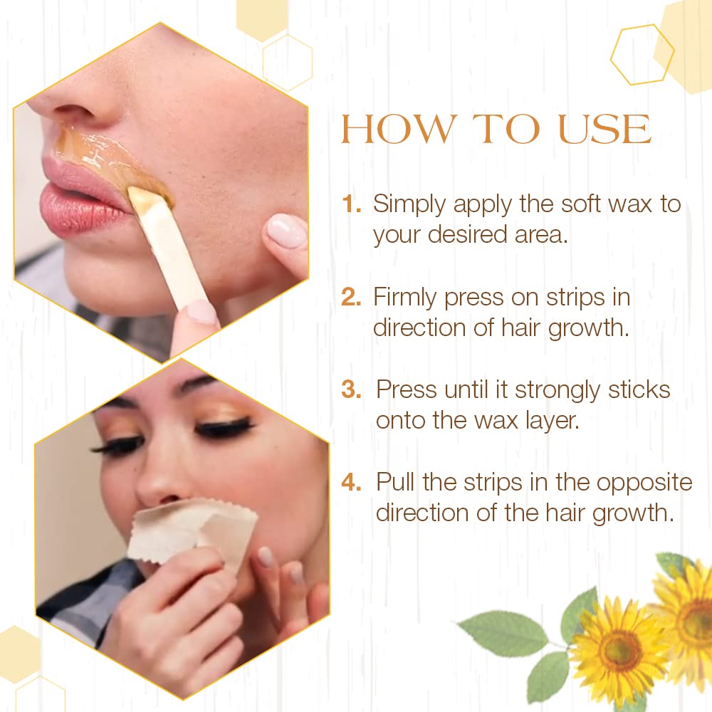 GIGI natural muslin strips packaging and dimension reference